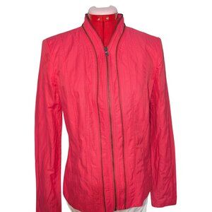 ❄️Winter Sale❄️Cotton Blend Pink Zipper Fitted Jacket